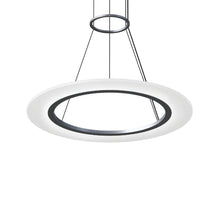 Load image into Gallery viewer, Arctic Rings™ LED Pendant Light in Bright Satin Aluminum (24-Inch).