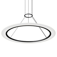 Load image into Gallery viewer, Arctic Rings™ LED Pendant Light in Satin Black (36-Inch).