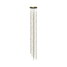 Load image into Gallery viewer, Constellation® Andromeda Round LED Pendant Light in Satin Brass/Clear (55-Light).
