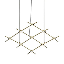 Load image into Gallery viewer, Constellation® Aquarius Minor LED Pedant Light in White/Satin Brass.