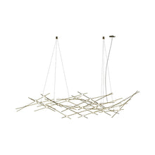 Load image into Gallery viewer, Constellation® Ursa Major LED Pendant Light in Satin Brass/White.