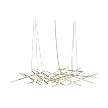 Load image into Gallery viewer, Constellation® Ursa Minor LED Pendant Light in Satin Brass/White.