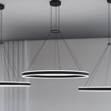 Load image into Gallery viewer, Double Corona™ Ring LED Pendant Light in Detail.