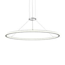 Load image into Gallery viewer, Luna™ LED Pendant Light in Bright Satin Aluminum (48-Inch).