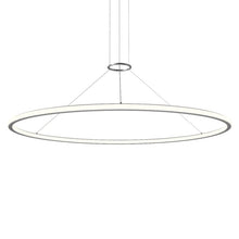 Load image into Gallery viewer, Luna™ LED Pendant Light in Bright Satin Aluminum (60-Inch).
