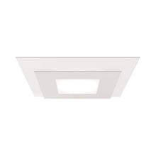 Load image into Gallery viewer, Offset™ Square LED Flush Mount Ceiling Light in White.