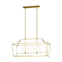 Load image into Gallery viewer, Southold Linear Chandelier in Detail.