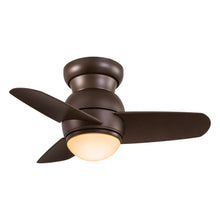 Load image into Gallery viewer, Spacesaver LED Ceiling Fan in Oil Rubbed Bronze / Tinted Opal.