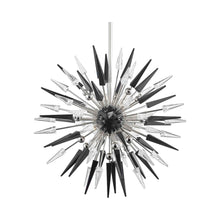 Load image into Gallery viewer, Sparta Chandelier in 12-Light/Polished Nickel.