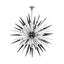 Load image into Gallery viewer, Sparta Chandelier in 18-Light/Polished Nickel.