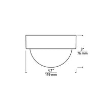 Load image into Gallery viewer, Sphere LED Flush Mount Ceiling Light - line drawing.