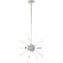 Load image into Gallery viewer, Spiked Pendant Light in Chrome.