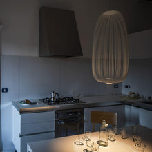 Load image into Gallery viewer, Spokes 1 LED Pendant Light in kitchen.