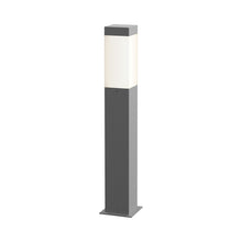Load image into Gallery viewer, Square Column™ LED Bollard in Textured Gray/Medium.