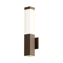 Load image into Gallery viewer, Square Column™ Outdoor LED Wall Light in Textured Bronze.