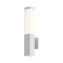 Load image into Gallery viewer, Square Column™ Outdoor LED Wall Light in Textured White.
