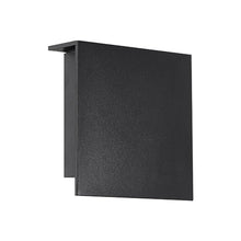 Load image into Gallery viewer, Square Outdoor LED Wall Light in Black.