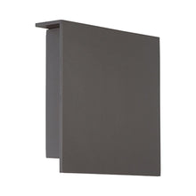 Load image into Gallery viewer, Square Outdoor LED Wall Light in Large/Bronze.