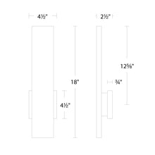 Load image into Gallery viewer, Stag Outdoor LED Wall Light - line drawing.