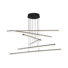 Load image into Gallery viewer, Stack LED Pendant Light in Black/6-Light.