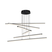 Load image into Gallery viewer, Stack LED Pendant Light in Black/6-Light.