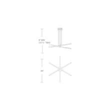 Load image into Gallery viewer, Stack LED Pendant Light - line drawing.