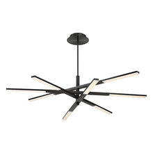 Load image into Gallery viewer, Stacked LED Pendant Light in Black.
