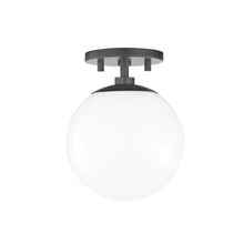 Load image into Gallery viewer, Stella 1-Light Semi-Flush Mount Ceiling Light in Old Bronze.
