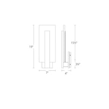 Load image into Gallery viewer, Stem LED Wall Light- line drawing.