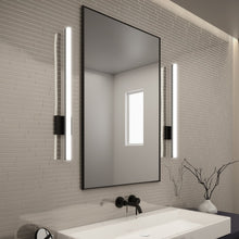 Load image into Gallery viewer, Stiletto LED Bath Vanity Light in bathroom.