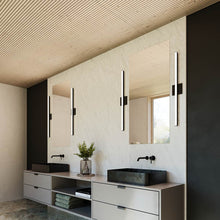 Load image into Gallery viewer, Stiletto LED Bath Vanity Light in bathroom.