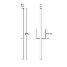 Load image into Gallery viewer, Stix LED Bath Vanity Light - line drawing.