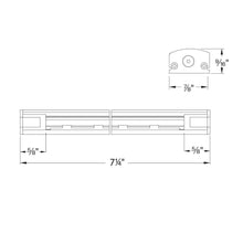 Load image into Gallery viewer, Straight Edge LED Light Strip - line drawing.