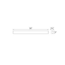 Load image into Gallery viewer, Strip LED Bath Vanity Wall Light - line drawing.