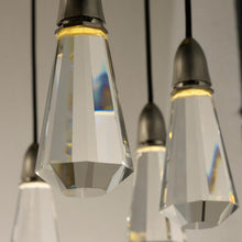 Load image into Gallery viewer, 10 Carat LED Rectangular Chandelier in Detail.