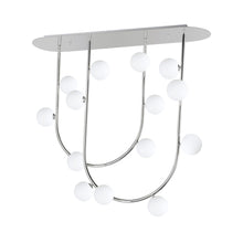 Load image into Gallery viewer, Contour LED Linear Pendant Light in Polished Chrome (14-Light).