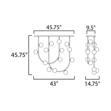 Load image into Gallery viewer, Contour LED Linear Pendant Light - line drawing.