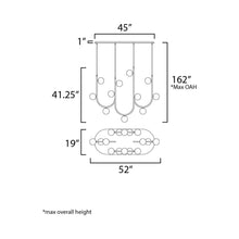 Load image into Gallery viewer, Contour LED Linear Pendant Light - line drawing.