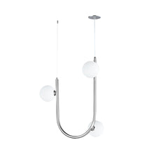 Load image into Gallery viewer, Contour LED Pendant Light in Polished Chrome (3-Light).