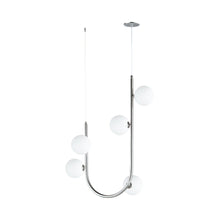 Load image into Gallery viewer, Contour LED Pendant Light in Polished Chrome (5-Light).