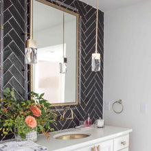 Load image into Gallery viewer, Empire LED Pendant Light in bathroom.
