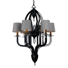 Load image into Gallery viewer, Hermitage Pendant Light in Anthracite (6-Light).