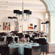 Load image into Gallery viewer, Manhattan Chandelier in restaurant.