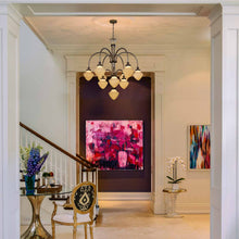 Load image into Gallery viewer, Wilshire LED Chandelier in living room.