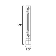 Load image into Gallery viewer, Zeppelin LED Floor Lamp - line drawing.