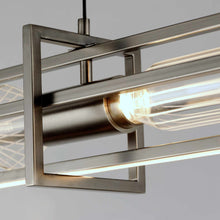 Load image into Gallery viewer, Zeppelin LED Linear Pendant Light in Detail.