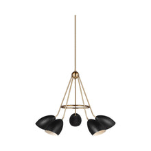Load image into Gallery viewer, Summer Chandelier in Midnight Black.
