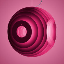 Load image into Gallery viewer, Supernova Pendant Light in Fuchsia.