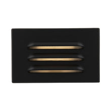 Load image into Gallery viewer, Surface Mounted LED Step Light in Black on Aluminum (Small).