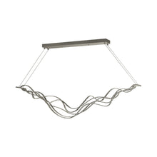 Load image into Gallery viewer, Surge LED Linear Suspension Light in Satin Nickel.